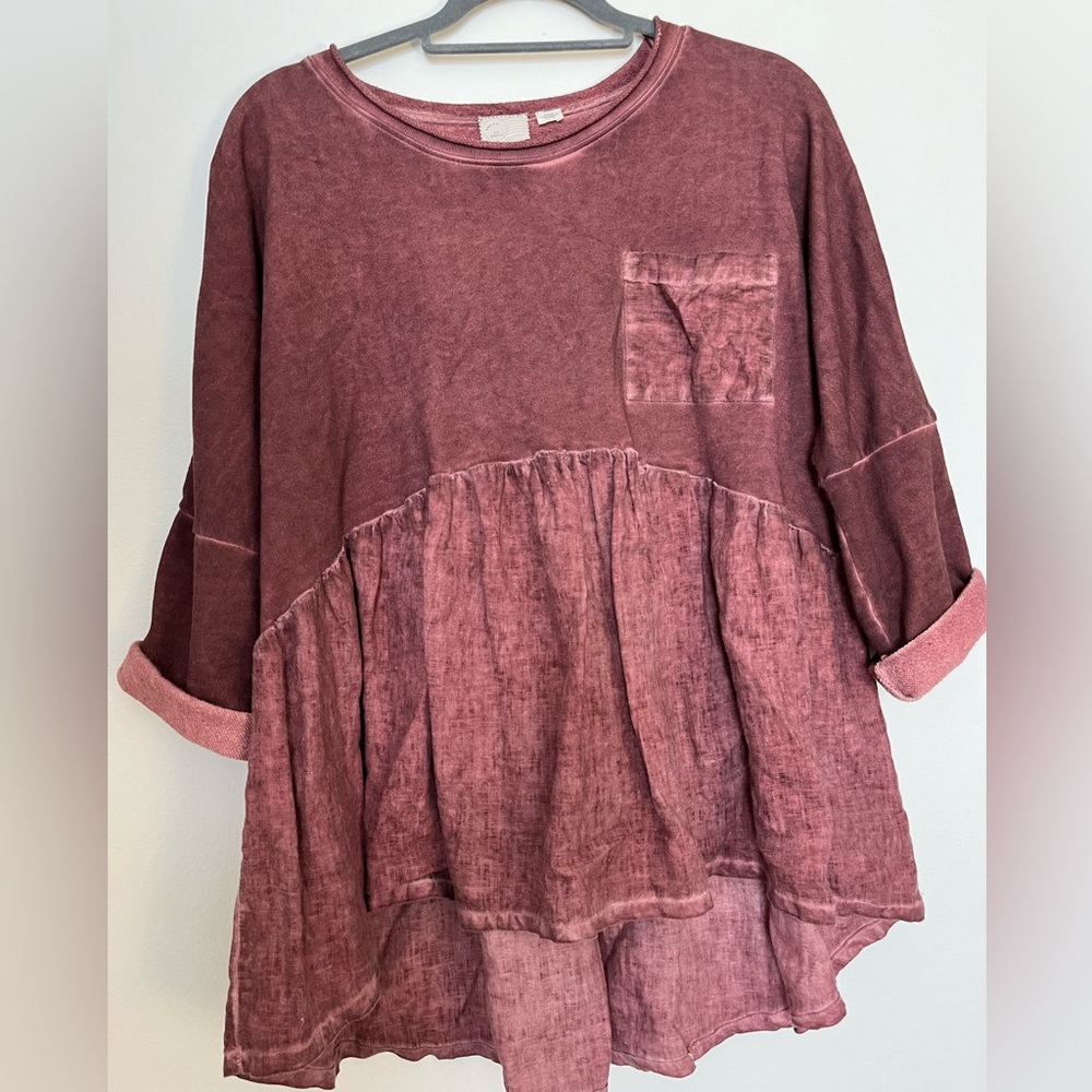 Anthropologie hi-low blouse